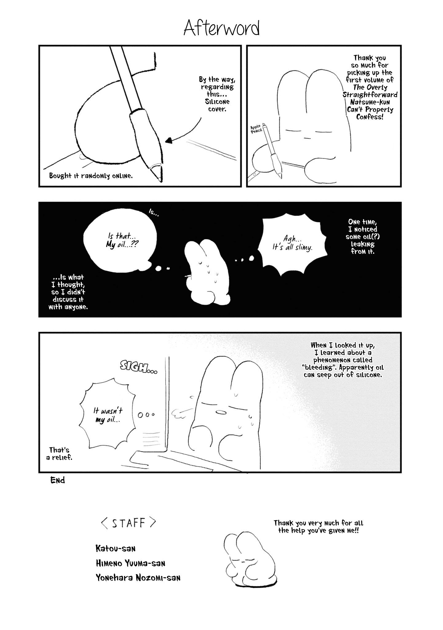 The Overly Straightforward Natsume-Kun Can't Properly Confess Chapter 12.5 #1