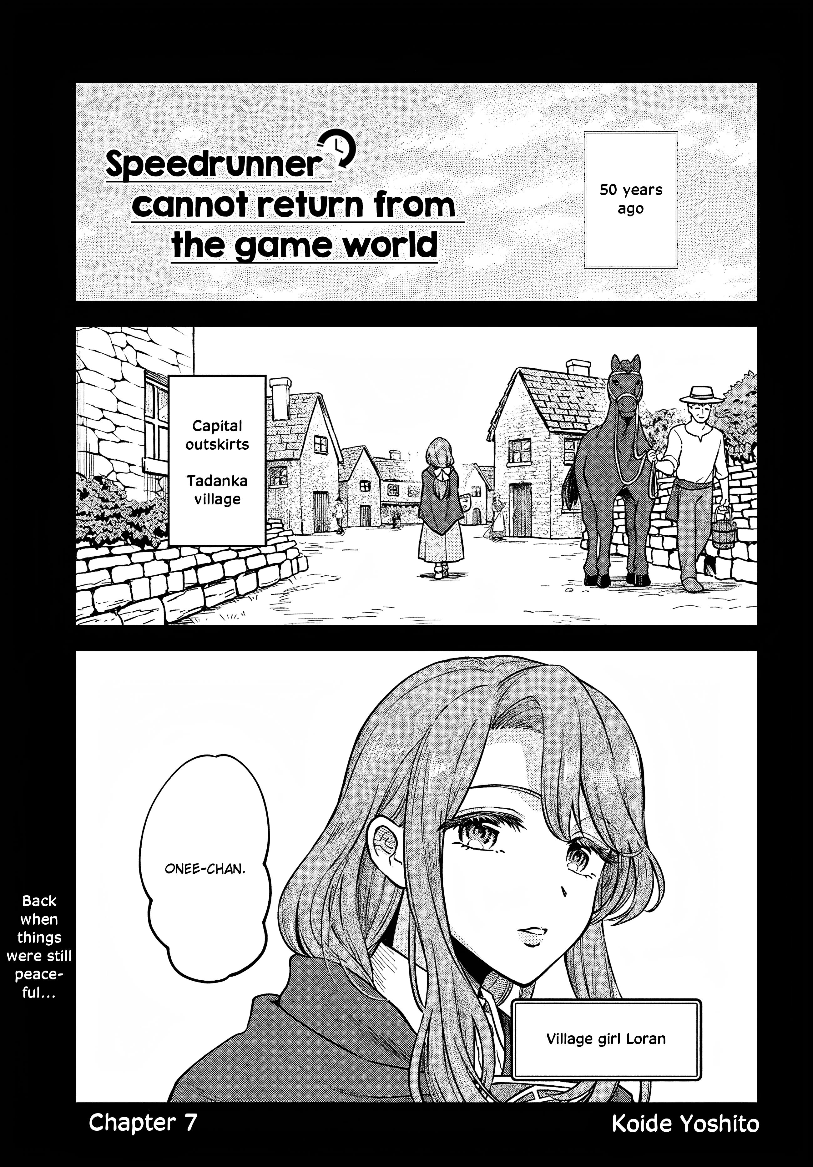 Rta Sousha Wa Game Sekai Kara Kaerenai Chapter 7 #1