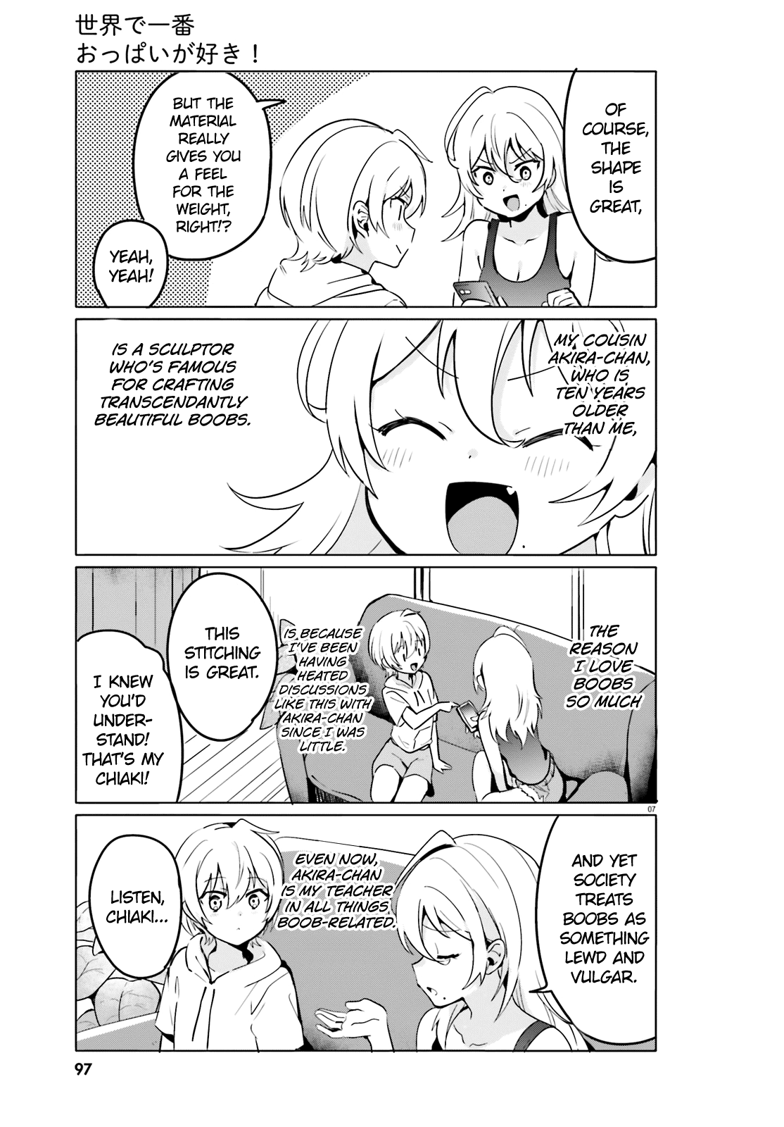 Sekai De Ichiban Oppai Ga Suki! Chapter 33 #7