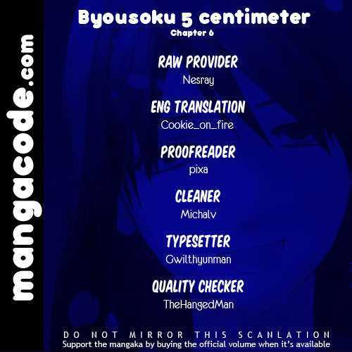 Byousoku 5 Centimeter Chapter 6 #1
