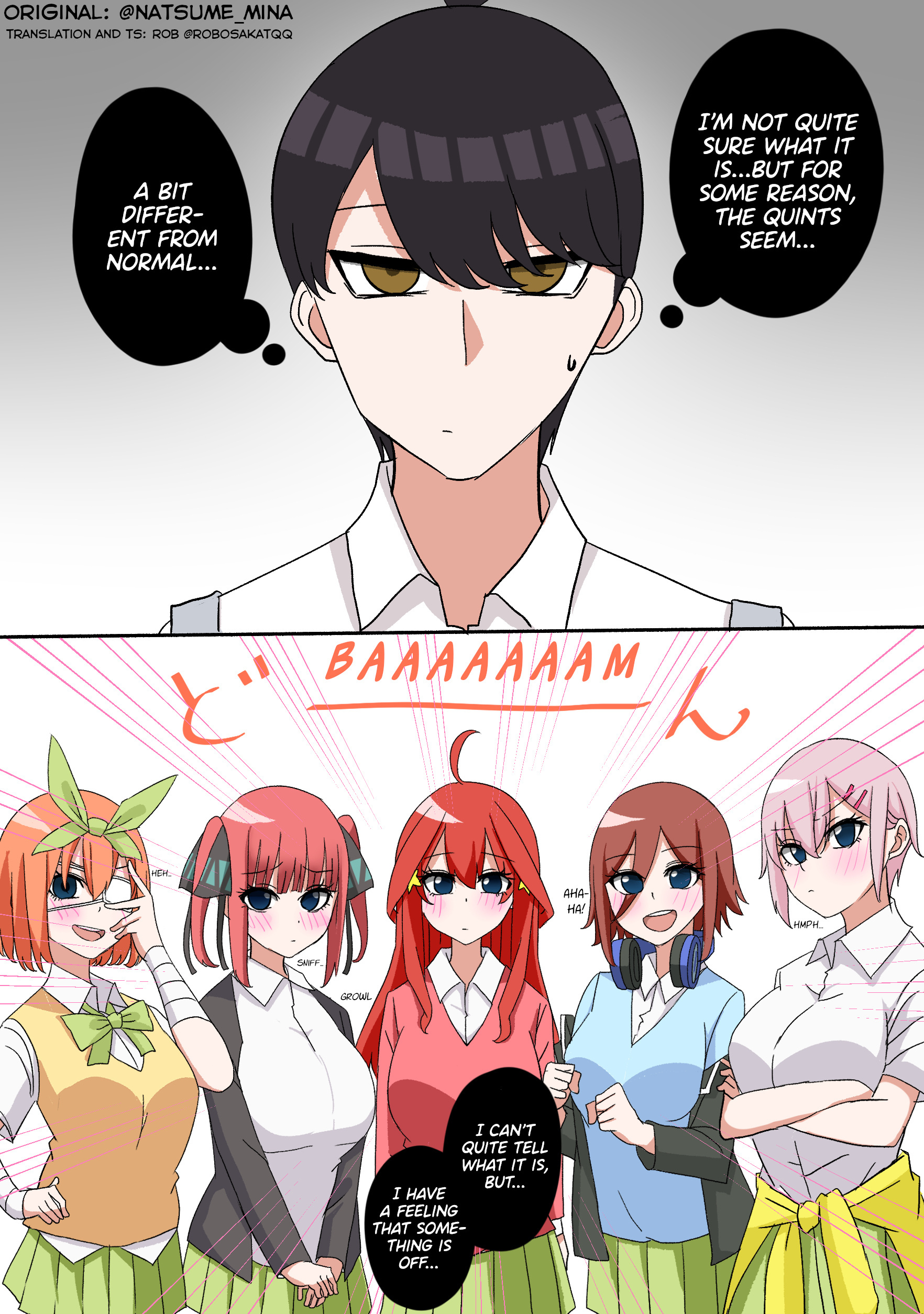 5Toubun No Hanayome - I Woke Up And The Quintuplets Were Acting Strange (Doujinshi) Chapter 1 #1