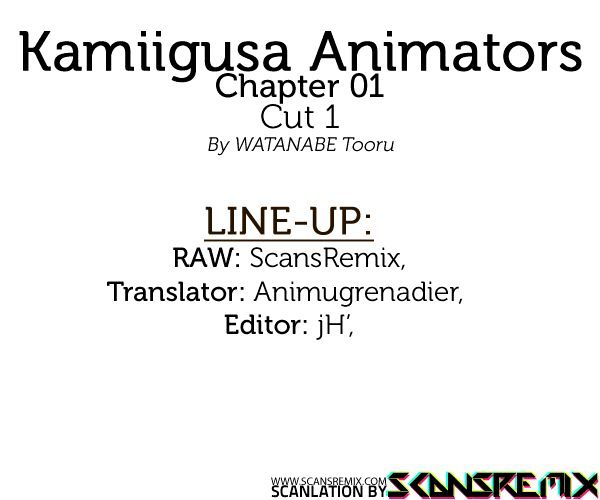 Kamiigusa Animators Chapter 1 #1