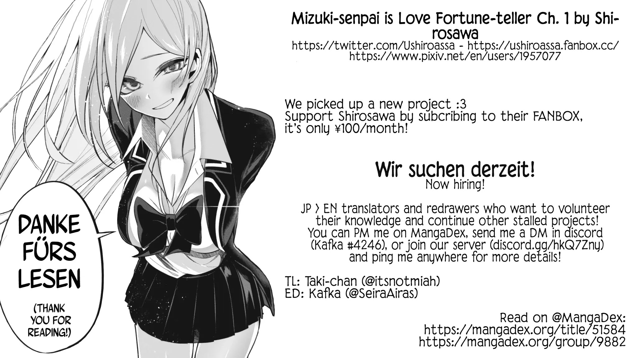 Mizuki-Senpai No Koi Uranai Chapter 1 #12