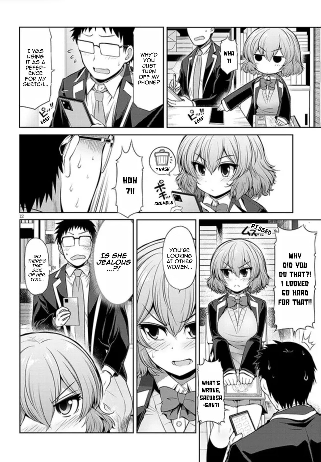 Saegusa-San Wa Megane-Senpai To Koi O Egaku Chapter 3 #12