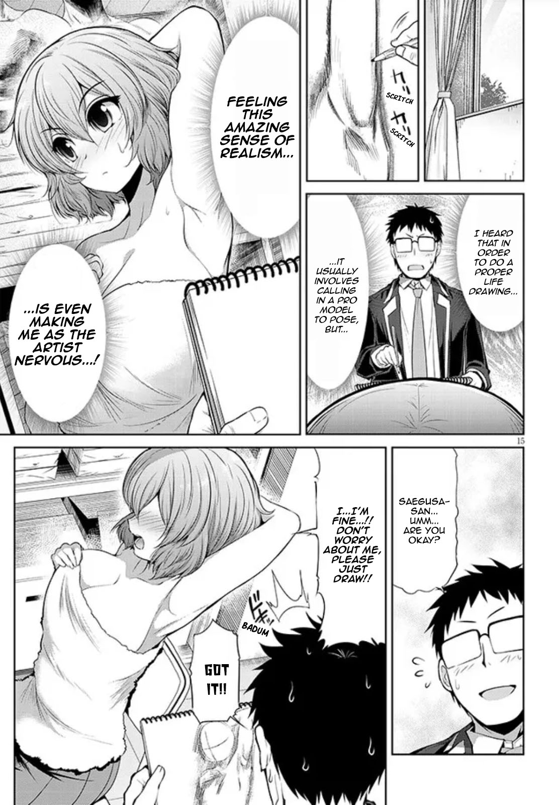 Saegusa-San Wa Megane-Senpai To Koi O Egaku Chapter 3 #15