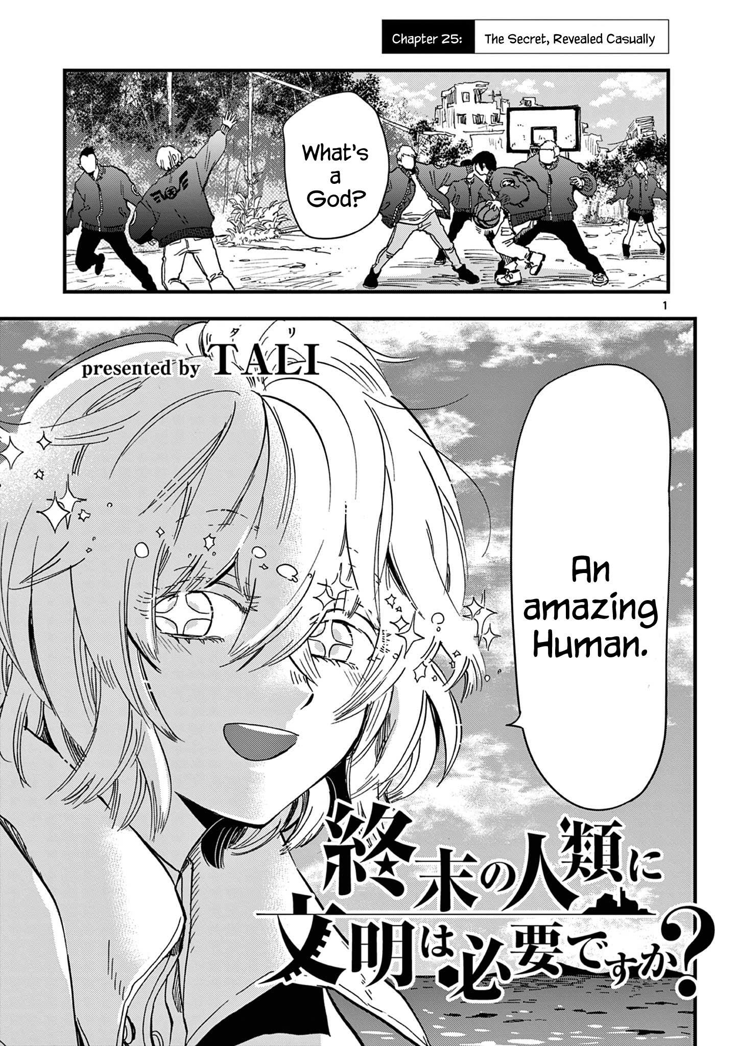 Shuumatsu No Jinrui Ni Bunmei Wa Hitsuyou Desu Ka? Chapter 25 #1