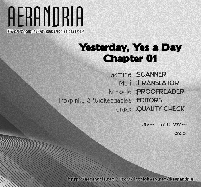 Yesterday, Yes A Day Chapter 1 #3