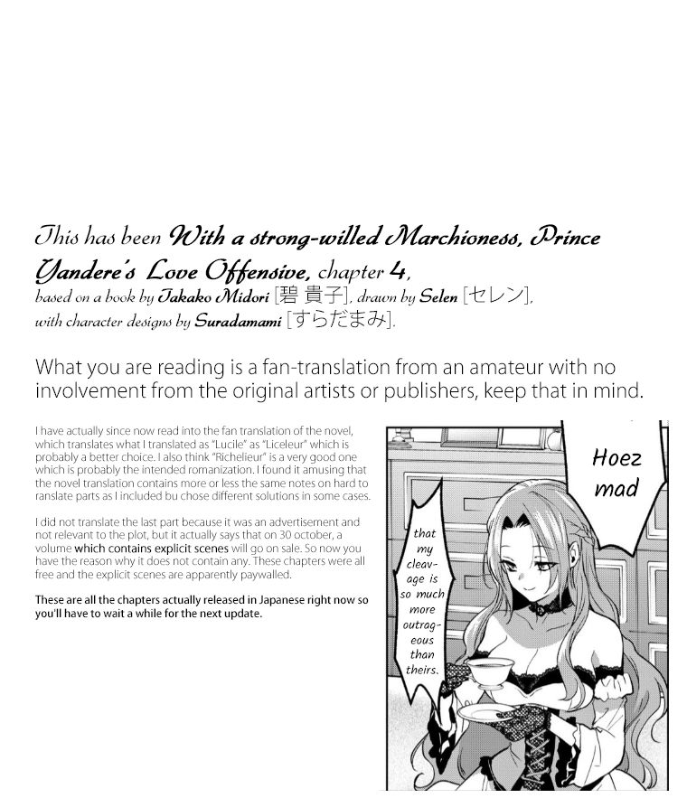 With A Strong-Willed Marchioness, Prince Yandere’S Love Offensive Chapter 4 #21