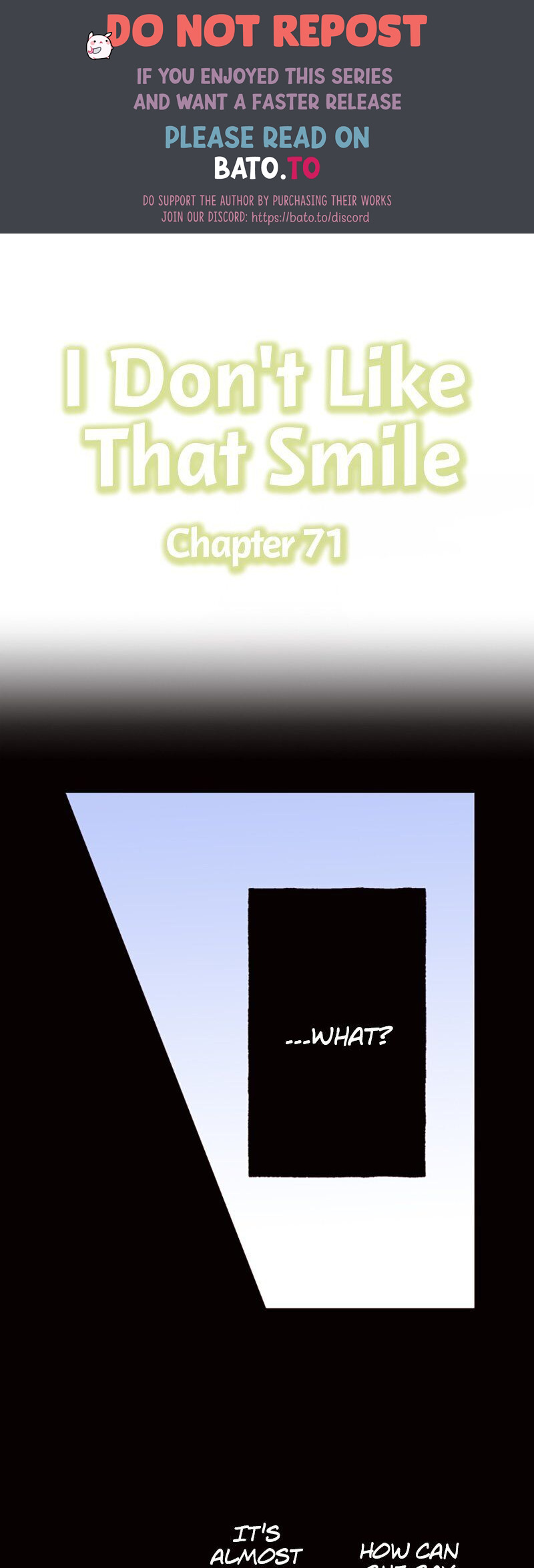 I Don’T Like That Smile Chapter 71 #1