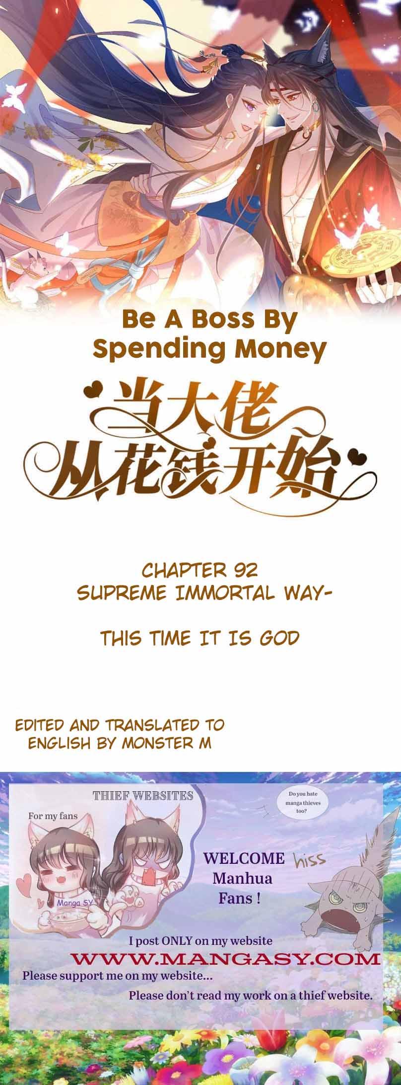 Becoming A Big Boss Starts With Spending Money Chapter 92 #1