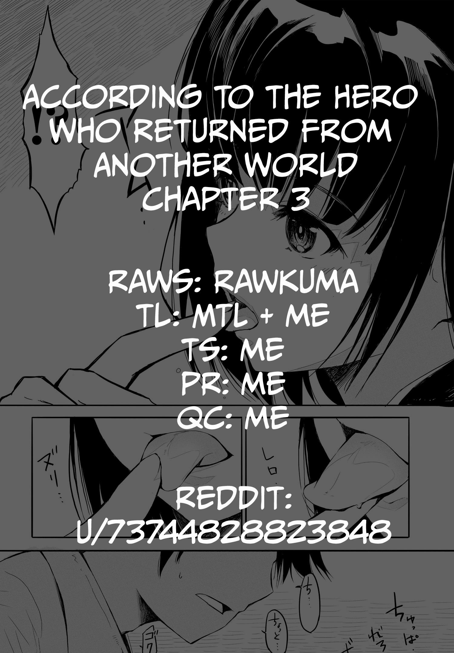 According To The Hero Who Returned From Another World Chapter 3 #33