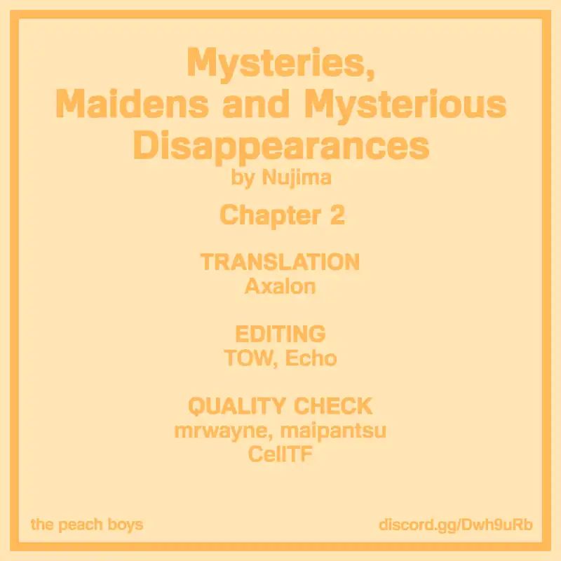 Mysteries, Maidens, And Mysterious Disappearances Chapter 2 #23