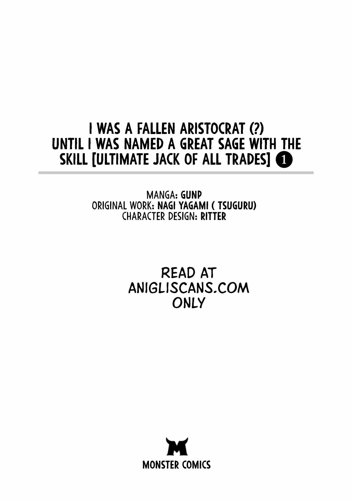 Until I, A Fallen Nobleman, Was Called The Great Sage With My Failure Skill “Super Jack-Of-All-Trades” Chapter 1 #2