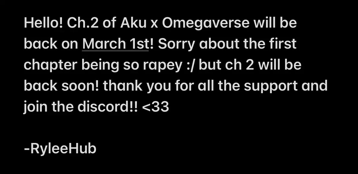 Aku X Omegaverse Chapter 1.5 #1