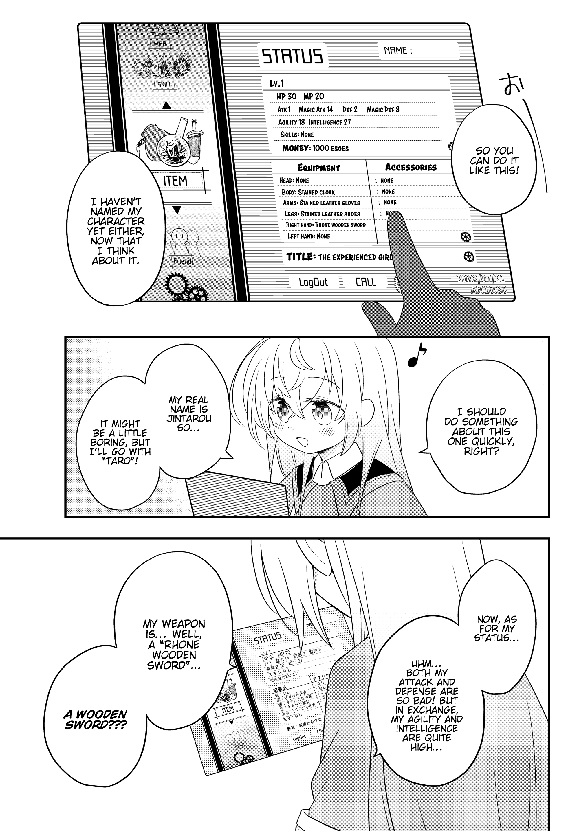 Bishoujo Ni Natta Kedo, Netoge Haijin Yattemasu Chapter 3.1 #8