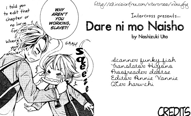 Dare Nimo Naisho (Nashizuki Uta) Chapter 0 #1