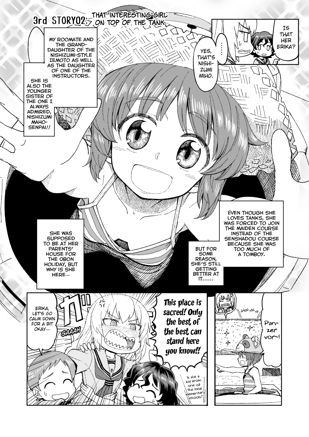 Girls Und Panzer - Middleschool Miho And Erika (Doujinshi) Chapter 2 #1