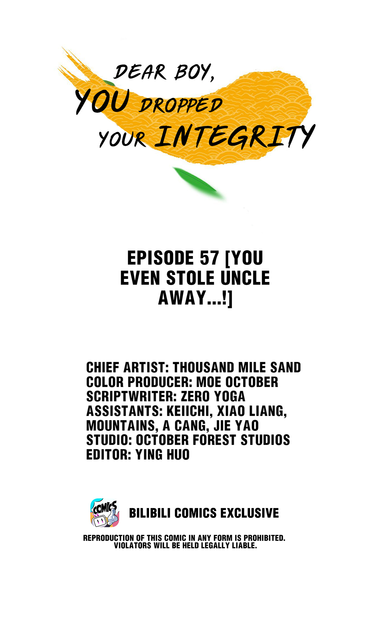 Dear Boy, You Dropped Your Integrity Chapter 60 #1
