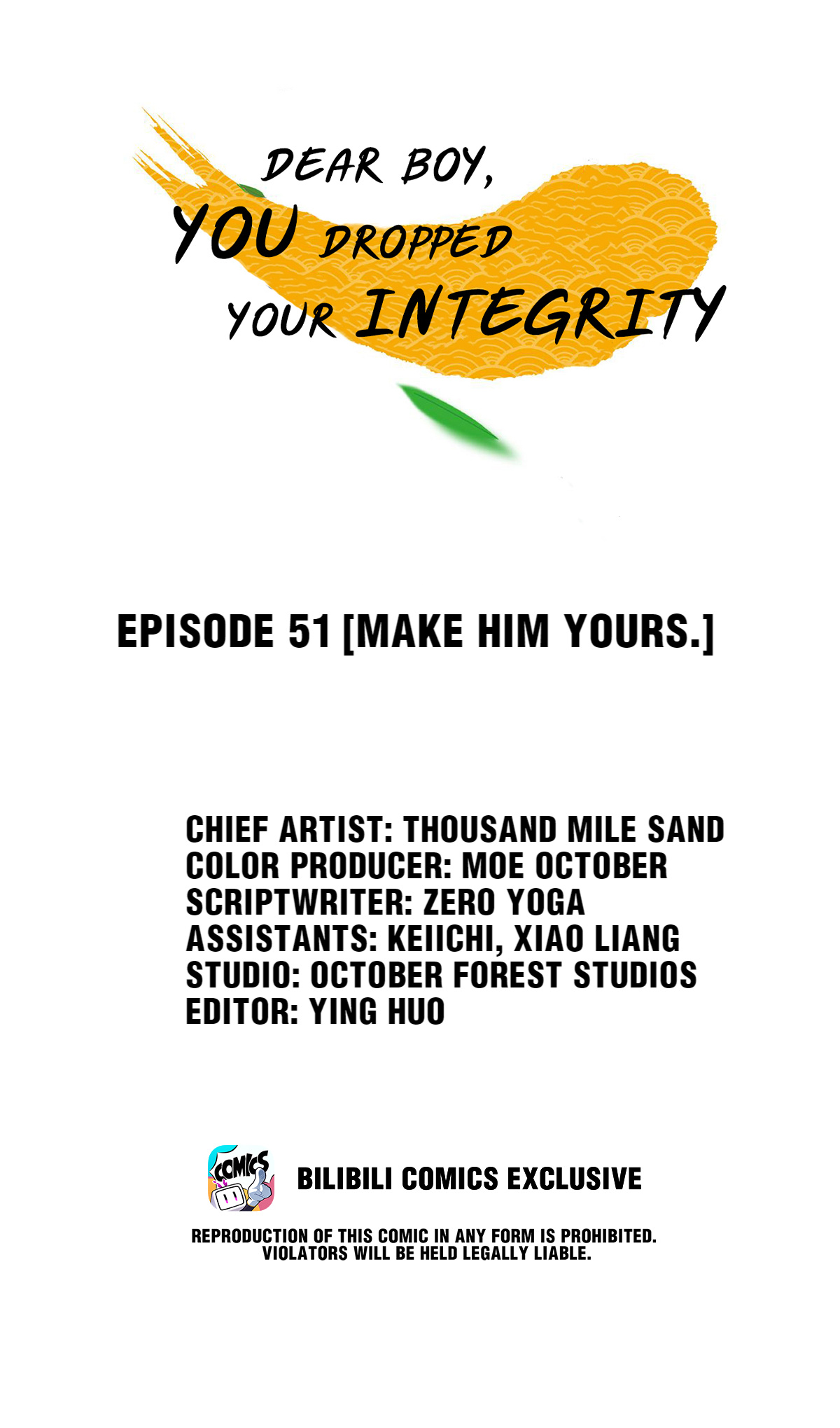 Dear Boy, You Dropped Your Integrity Chapter 54 #1