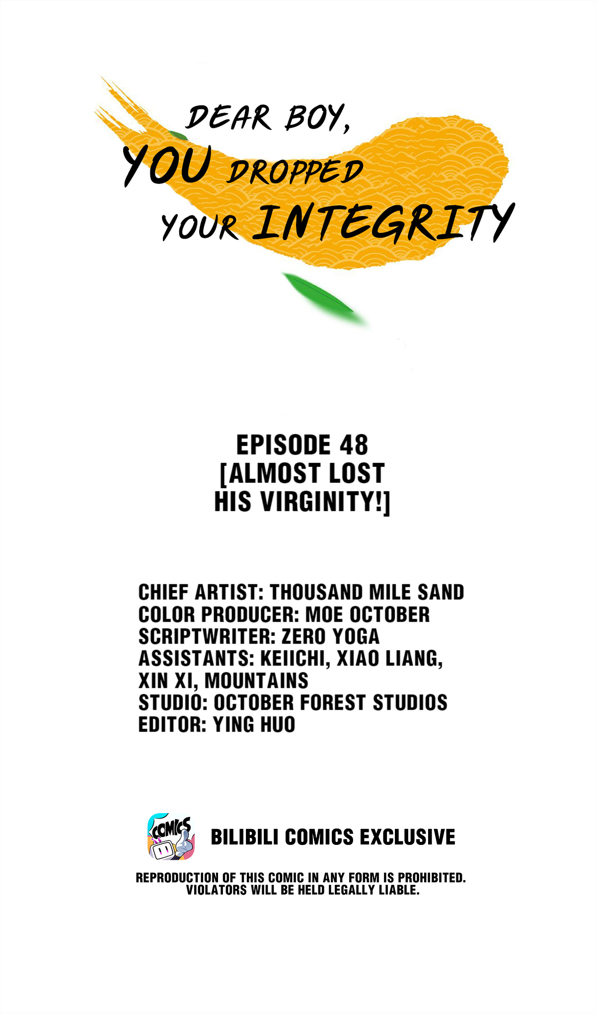 Dear Boy, You Dropped Your Integrity Chapter 51 #1