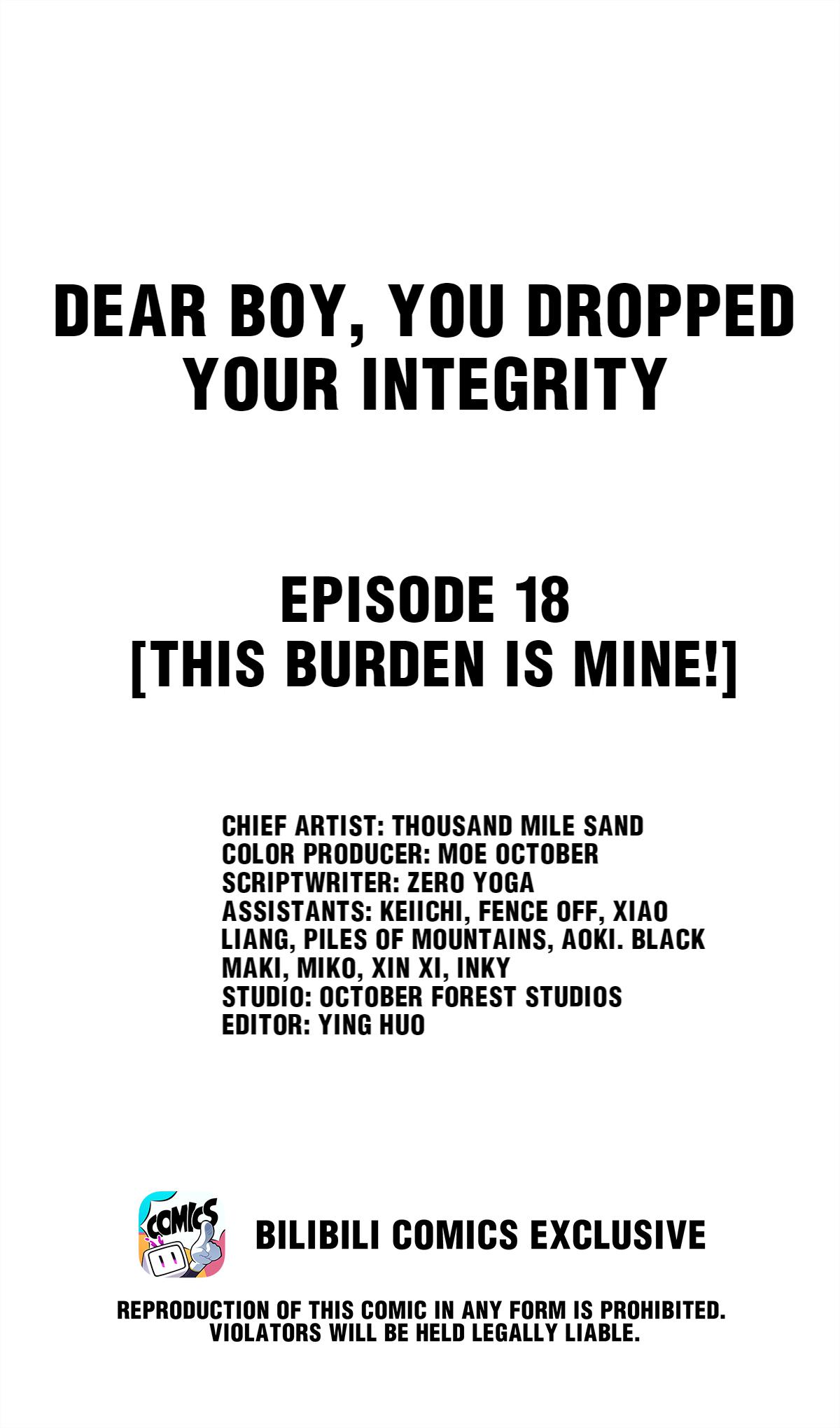 Dear Boy, You Dropped Your Integrity Chapter 18 #2