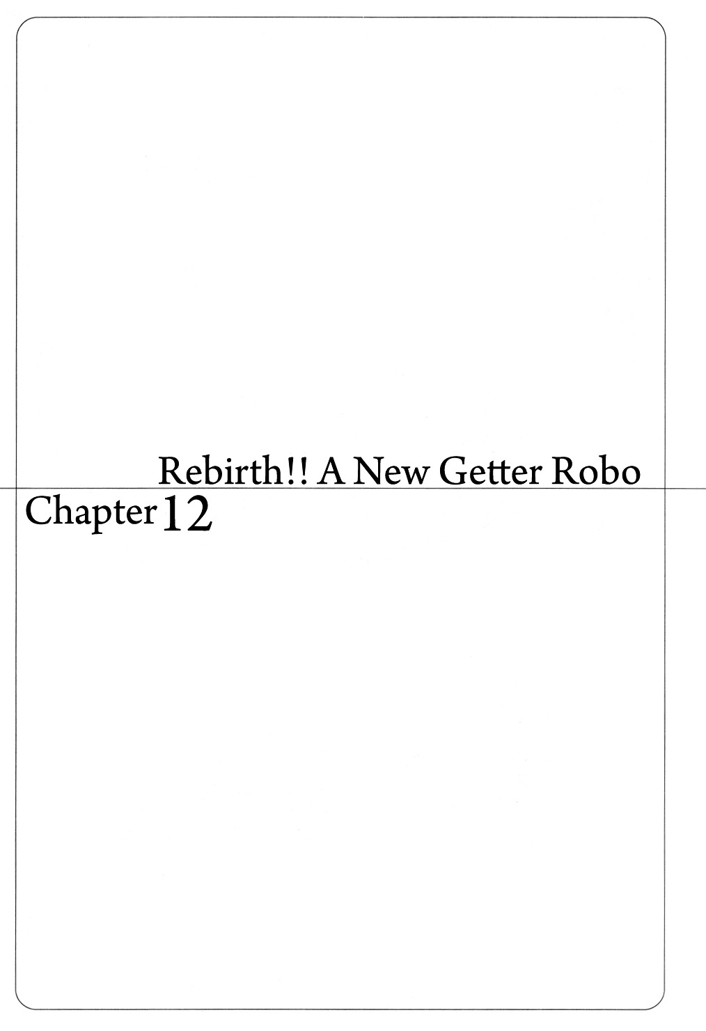Getter Robo Chapter 12 #1