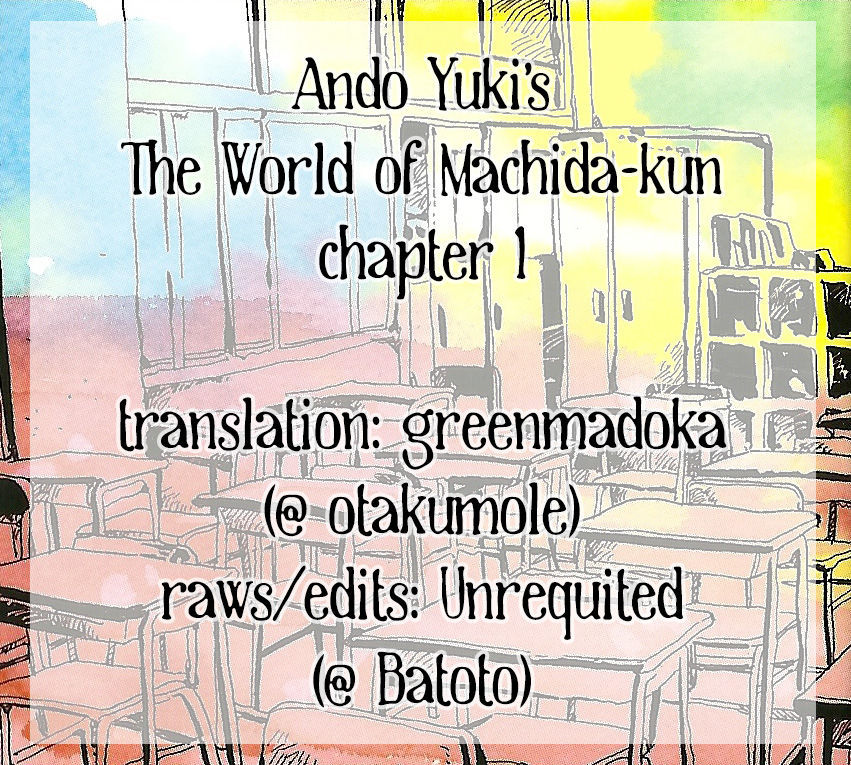 Machida-Kun No Sekai Chapter 1 #1