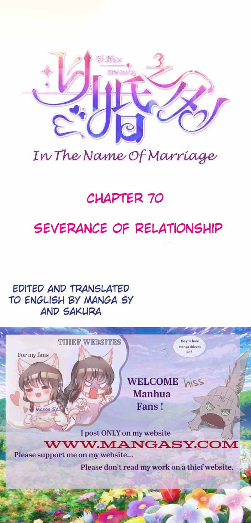 In The Name Of Marriage Chapter 70 #1