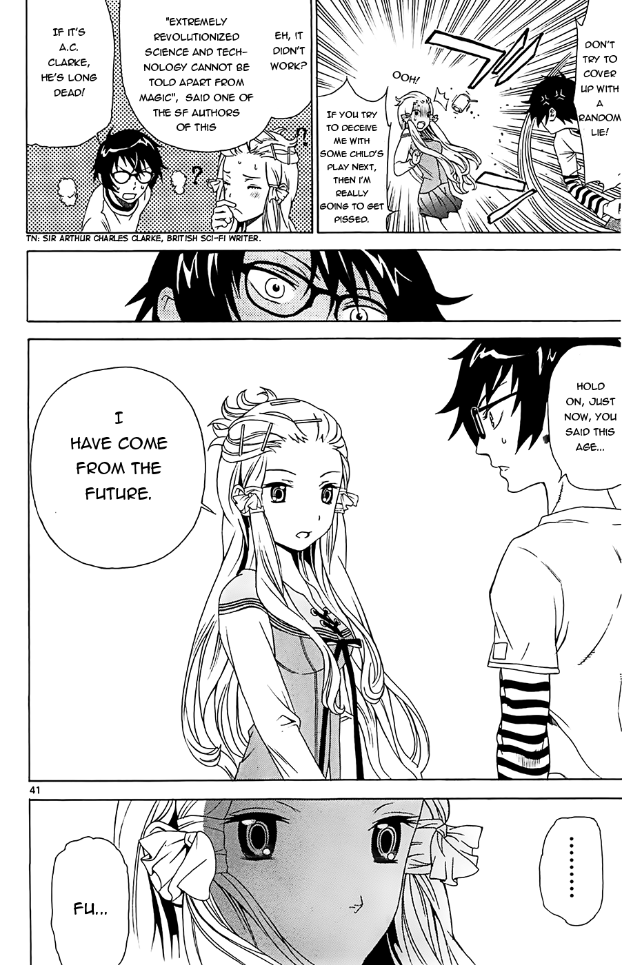 Tokisaka-San Wa Boku To Chikyuu Ni Kibishisugiru. Chapter 1 #43