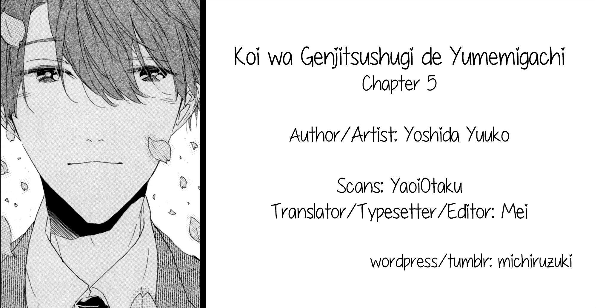 Koi Wa Genjitsushugi De Yumemigachi Chapter 5 #1