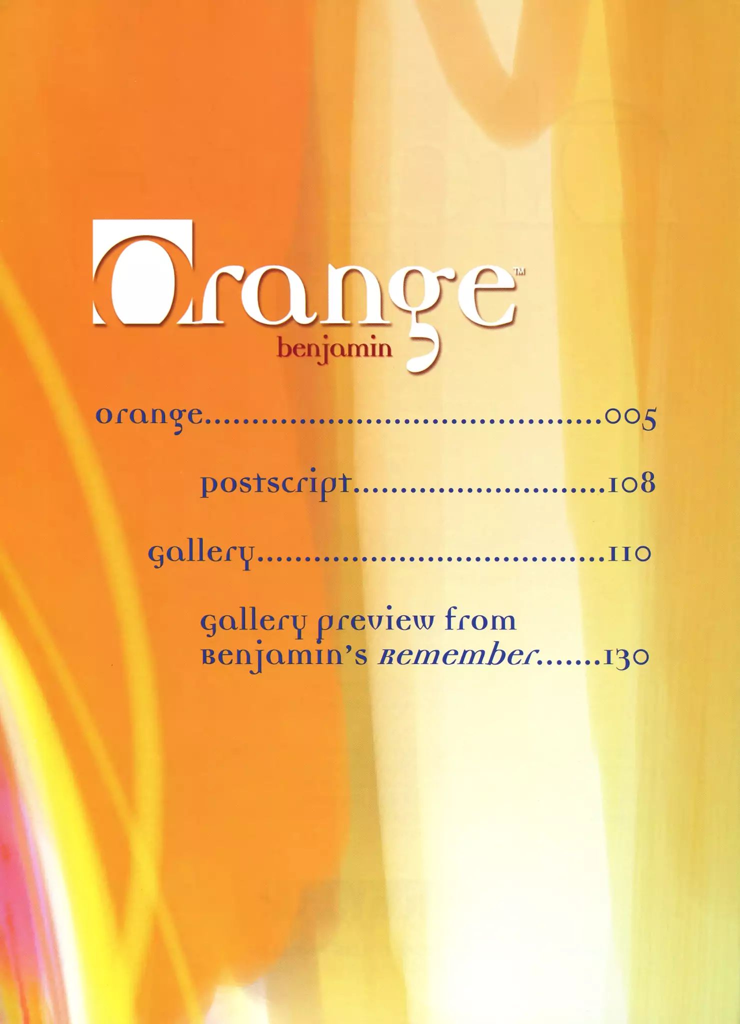 Orange (Benjamin) Chapter 1 #5