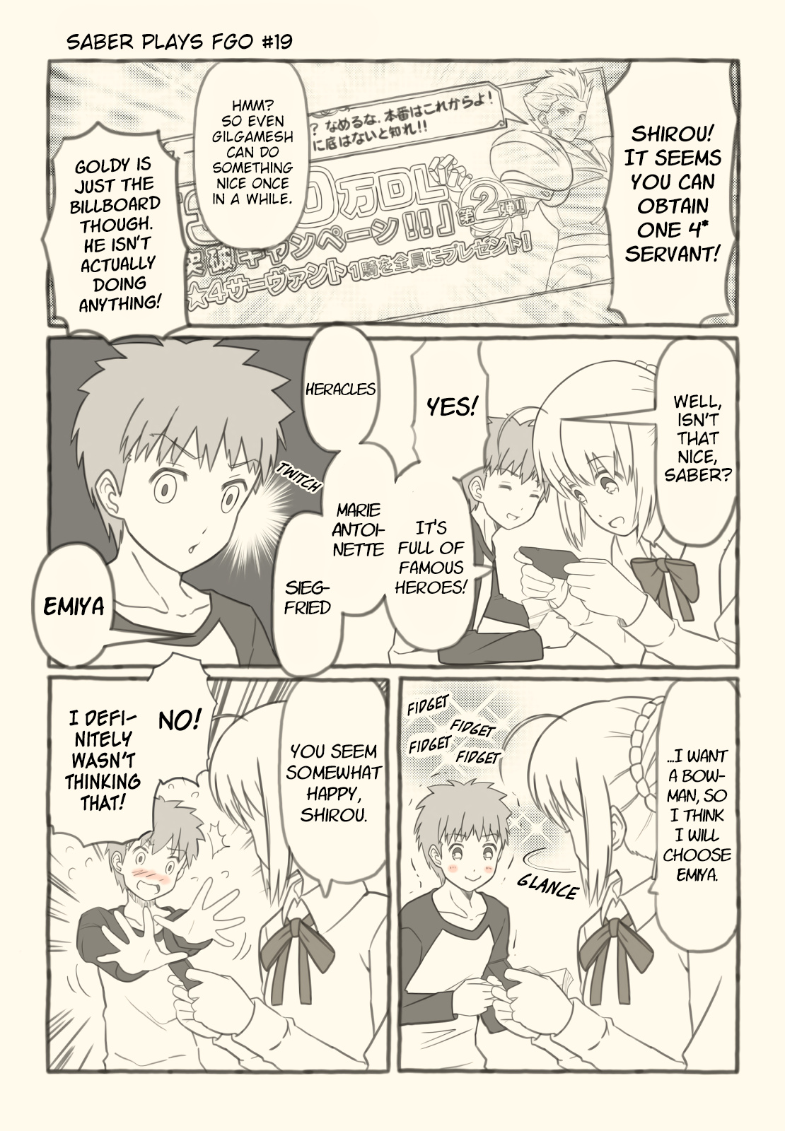 Saber Plays Fate/grand Order Chapter 19 #1