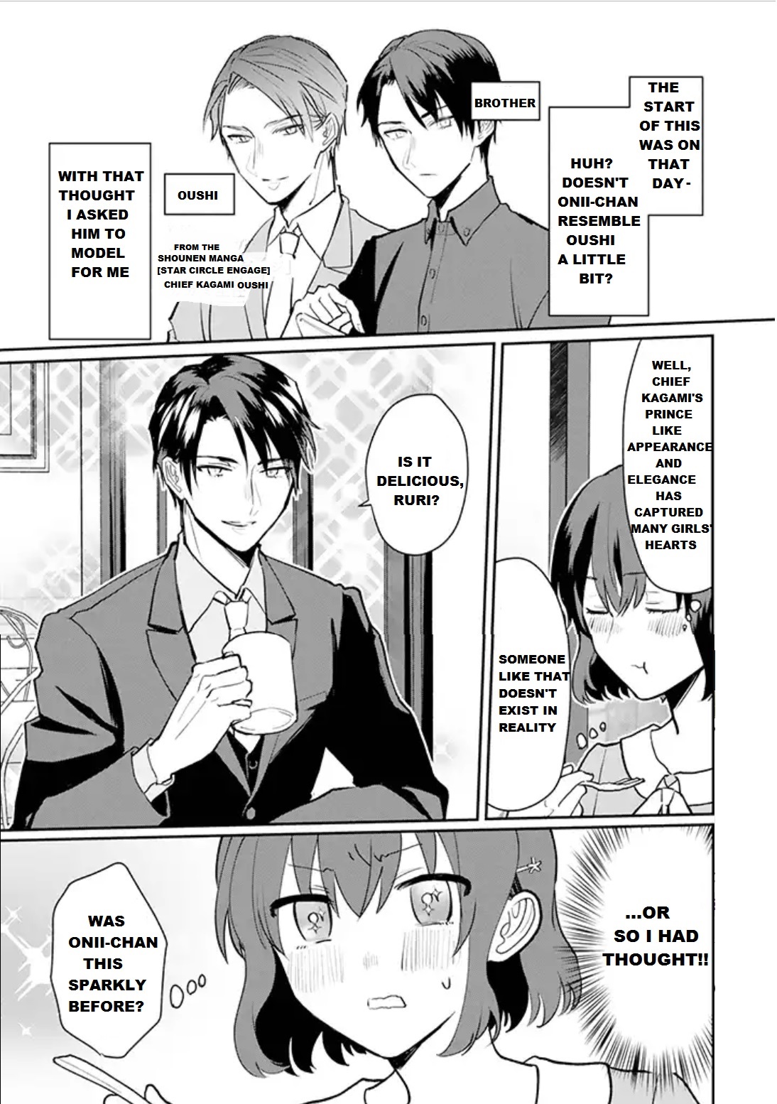 The Little Sister's Bl Manga X The Big Brother's Shoujo Manga Chapter 1 #9