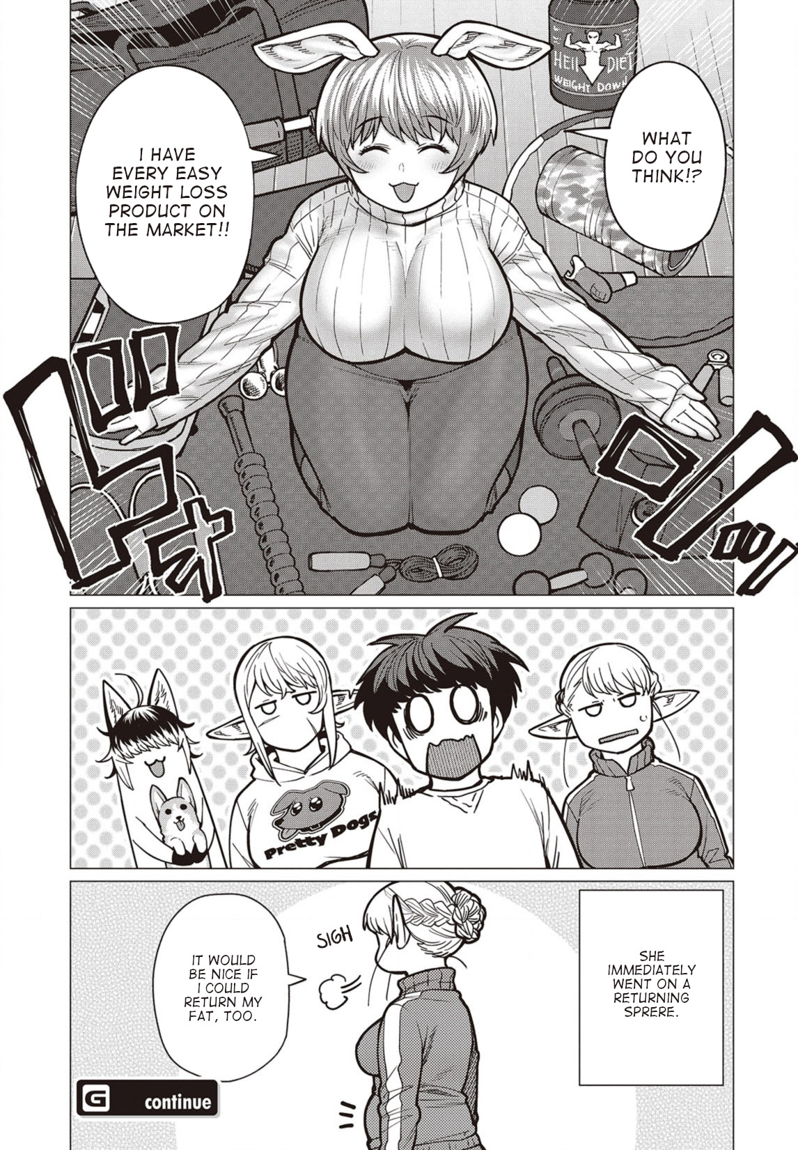 Elf-San Wa Yaserarenai. Chapter 34 #22