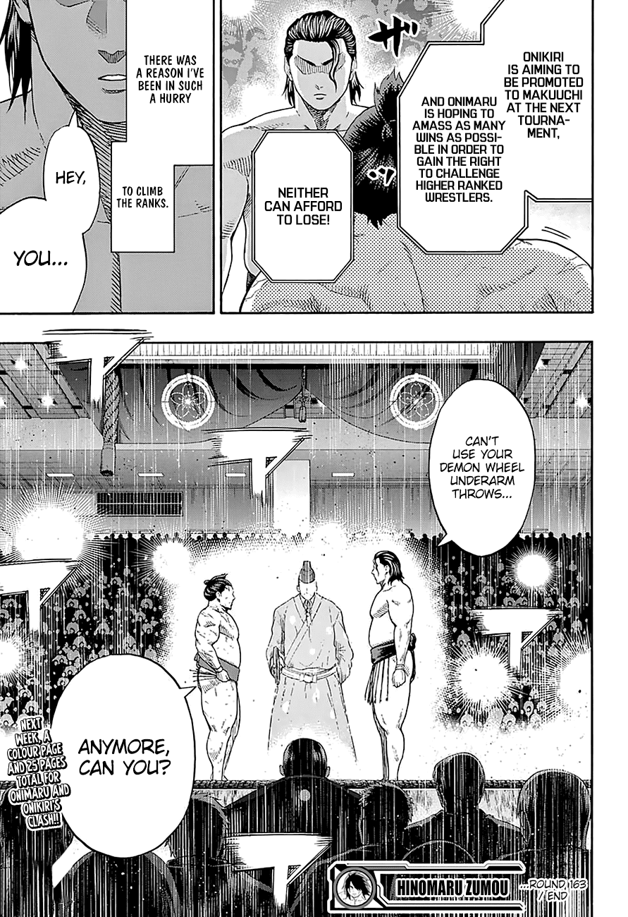 Hinomaru Zumou Chapter 163 #19